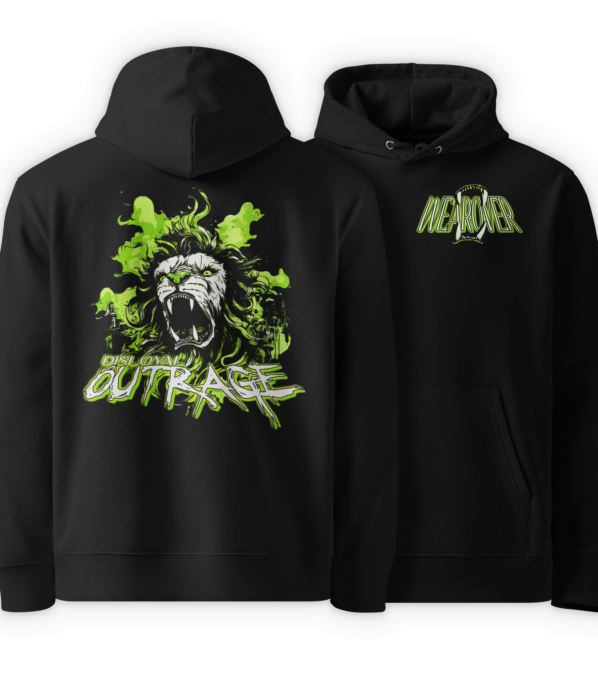 Black Full | Graphic Hoodie by WEAR OVER 